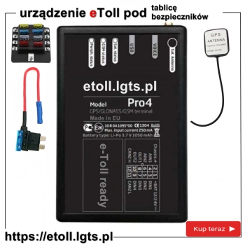 Polish eToll OBU ZSL device for self-assembly directly in the fuse panel